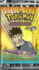 Pokemon Gym Heroes Unlimited Edition Booster Pack - Brock Artwork - LONG PACK